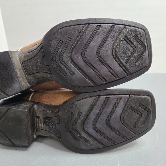 Ariat Women’s Size 9.5 B Quickdraw Leather Western Pink Cowboy Boots 10004719 - Picture 8 of 12